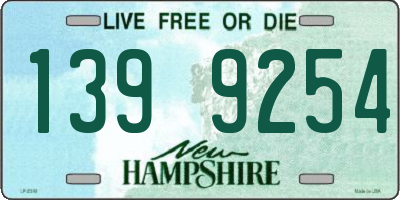 NH license plate 1399254