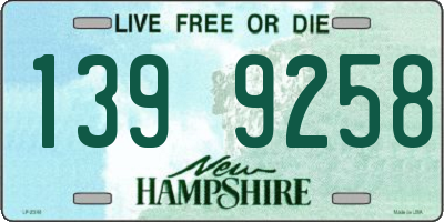 NH license plate 1399258