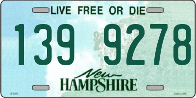 NH license plate 1399278