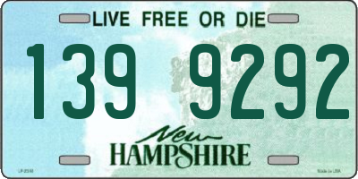 NH license plate 1399292