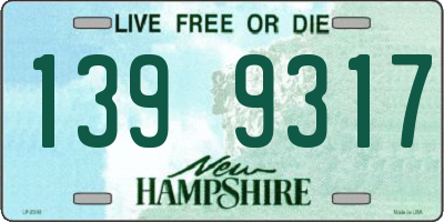 NH license plate 1399317