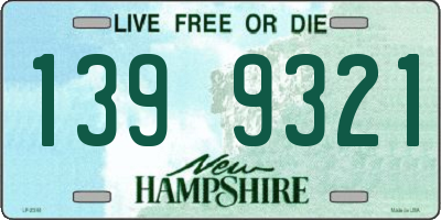 NH license plate 1399321