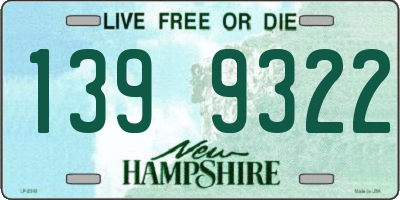 NH license plate 1399322