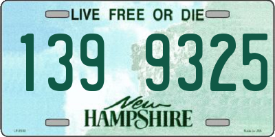 NH license plate 1399325
