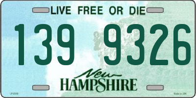 NH license plate 1399326