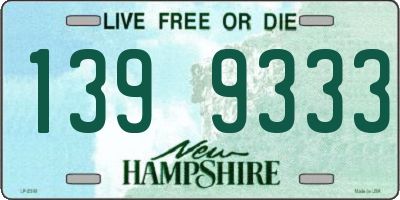 NH license plate 1399333