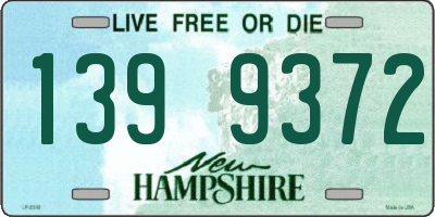 NH license plate 1399372