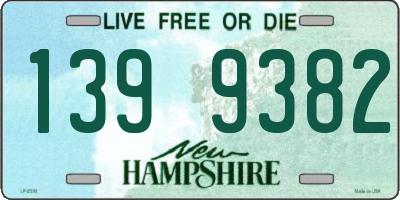 NH license plate 1399382