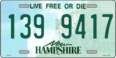 NH license plate 1399417