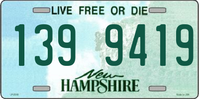 NH license plate 1399419