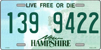 NH license plate 1399422