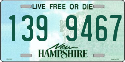 NH license plate 1399467