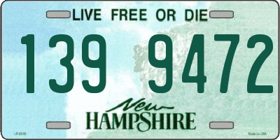 NH license plate 1399472
