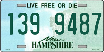 NH license plate 1399487