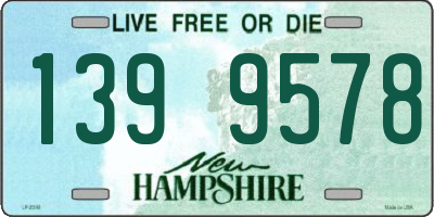 NH license plate 1399578