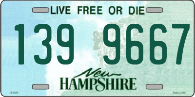 NH license plate 1399667