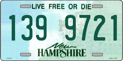NH license plate 1399721