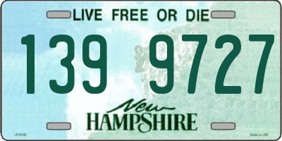 NH license plate 1399727