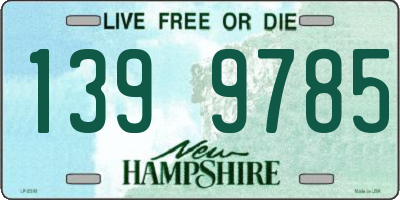 NH license plate 1399785