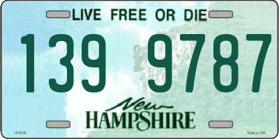NH license plate 1399787