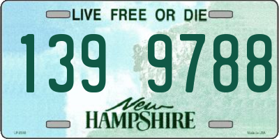 NH license plate 1399788