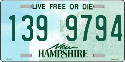 NH license plate 1399794