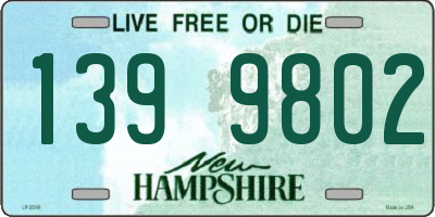 NH license plate 1399802