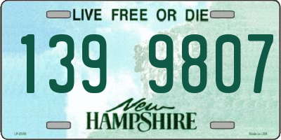 NH license plate 1399807