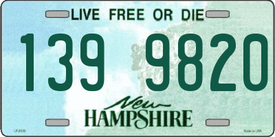 NH license plate 1399820