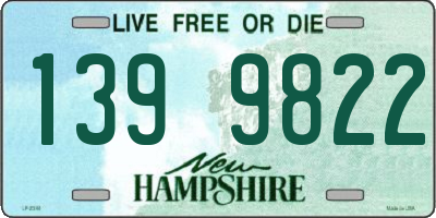 NH license plate 1399822