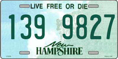 NH license plate 1399827