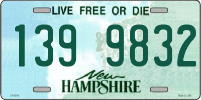 NH license plate 1399832