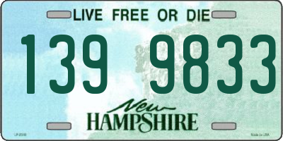 NH license plate 1399833
