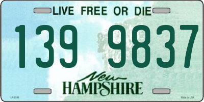 NH license plate 1399837