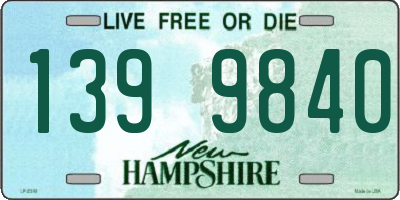 NH license plate 1399840