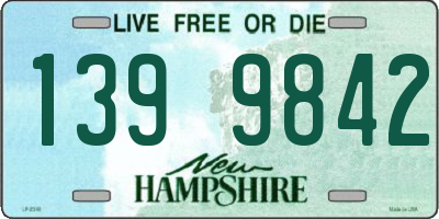 NH license plate 1399842