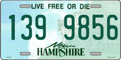 NH license plate 1399856