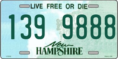 NH license plate 1399888