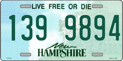 NH license plate 1399894