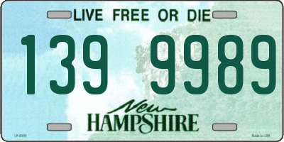 NH license plate 1399989