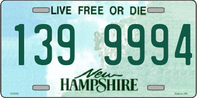 NH license plate 1399994