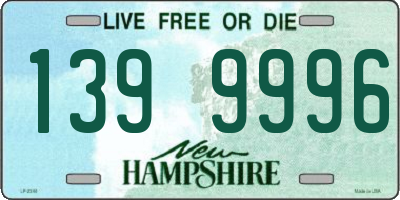 NH license plate 1399996