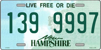 NH license plate 1399997