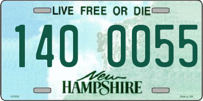 NH license plate 1400055