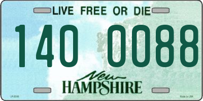 NH license plate 1400088