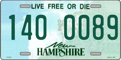 NH license plate 1400089