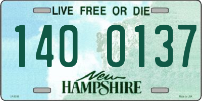 NH license plate 1400137