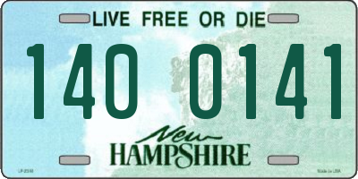 NH license plate 1400141