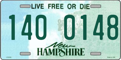 NH license plate 1400148