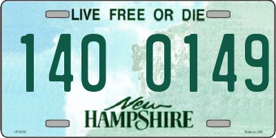 NH license plate 1400149